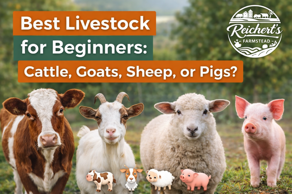 Best Livestock for Beginners: Cattle, Goats, Sheep, or Pigs?